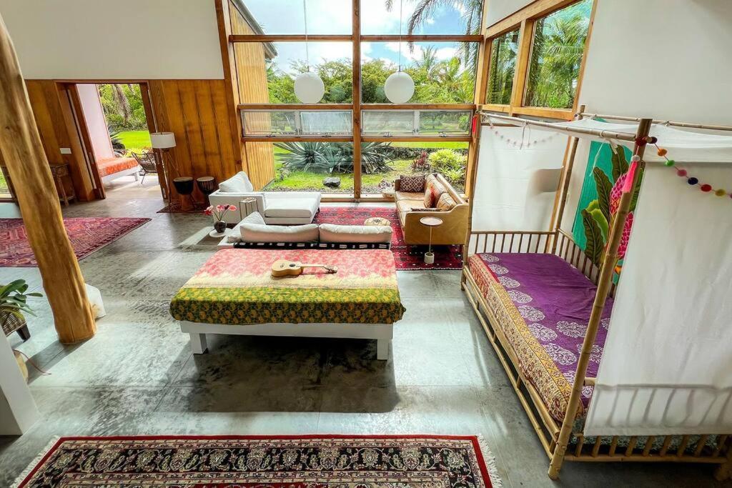 Jungle Haven Ocean Front Eco Villa On Fruit Farm Pahoa Екстер'єр фото