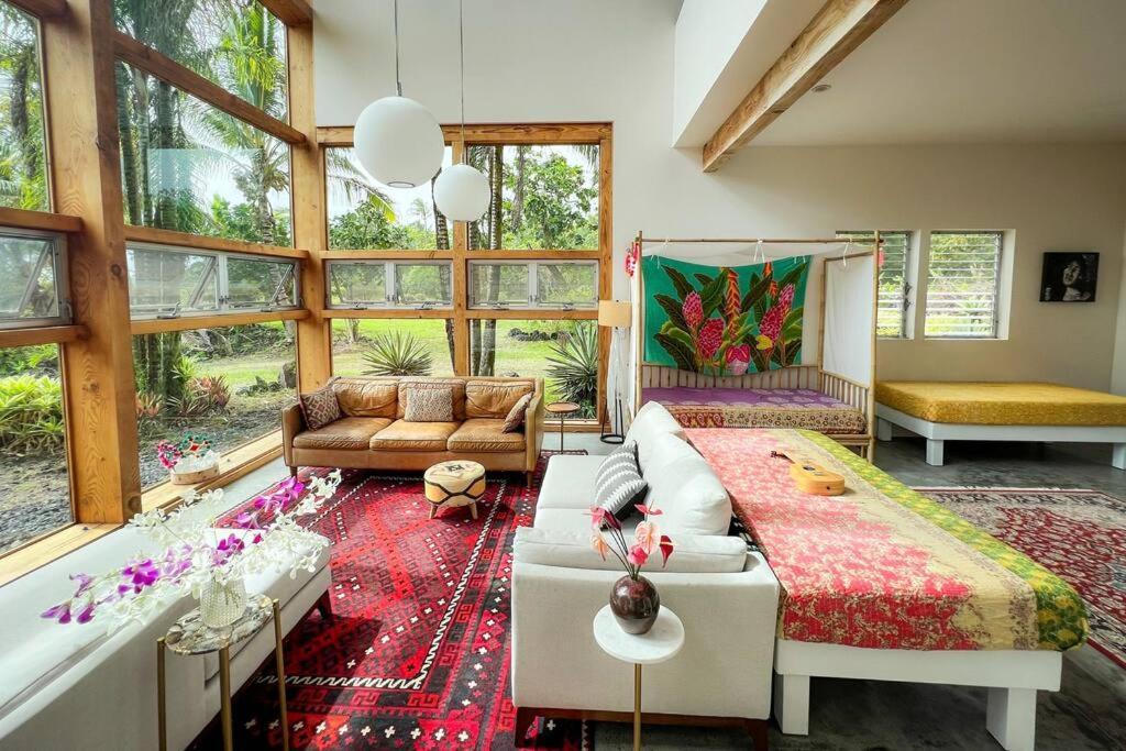 Jungle Haven Ocean Front Eco Villa On Fruit Farm Pahoa Екстер'єр фото